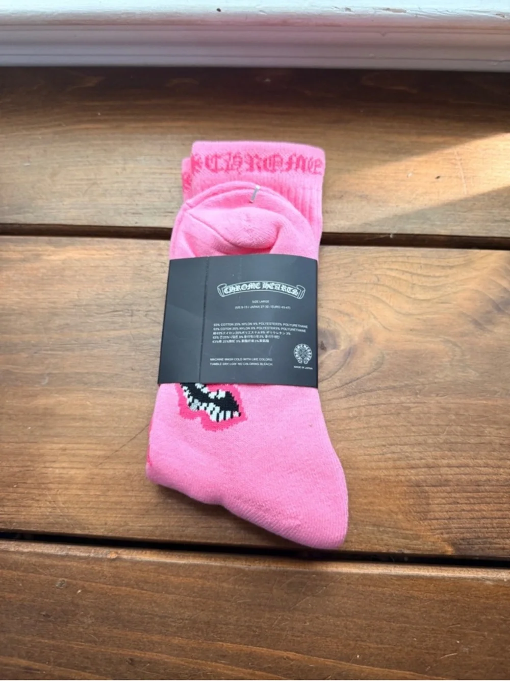 Chrome Hearts Pink Casual Socks